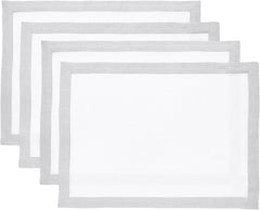 Plain Cotton Bordered Placemats, Sets - 99 Bedding Store