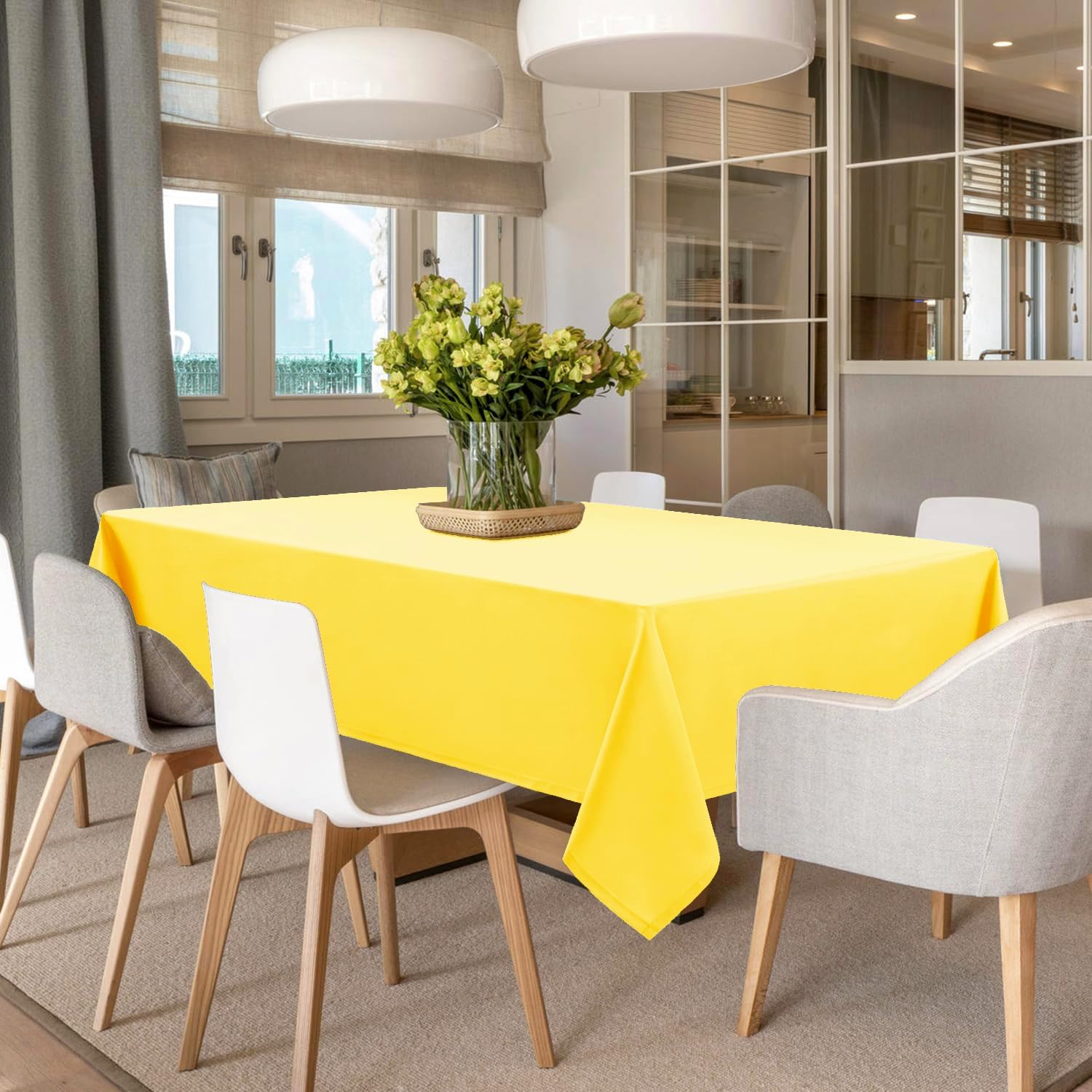 Solid Decorative Cotton Tablecloth -