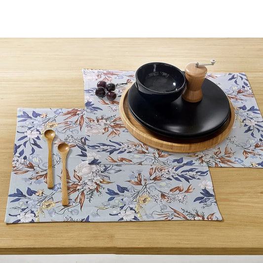Printed Cotton Revrsable Dinning Set - Summer Garden