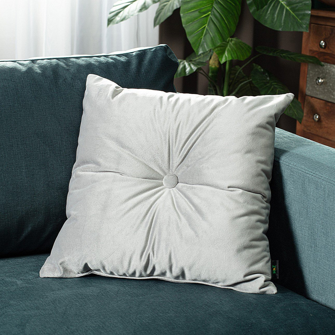 Square Velvet Cushion Covers With Button - 99 Bedding Store