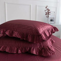 Pack of 2 Princess Pillow Cases With pleated and Ruffles