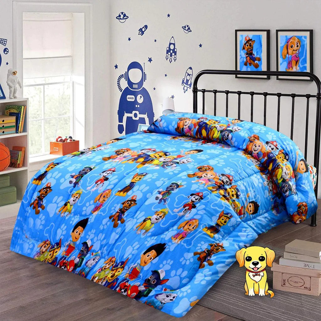 Little Boys Reversible Printed Kids Comforter - 99 Bedding Store