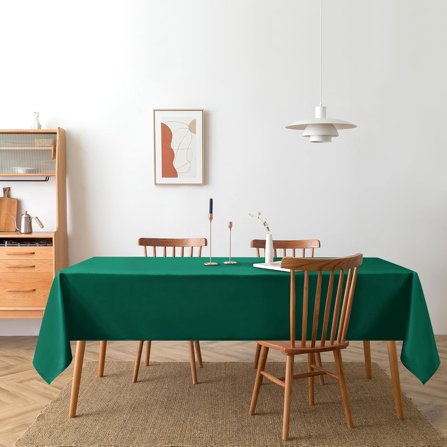 Solid Decorative Cotton Tablecloth -