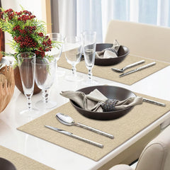 Jute Table Mat Set - Beige - 99 Bedding Store