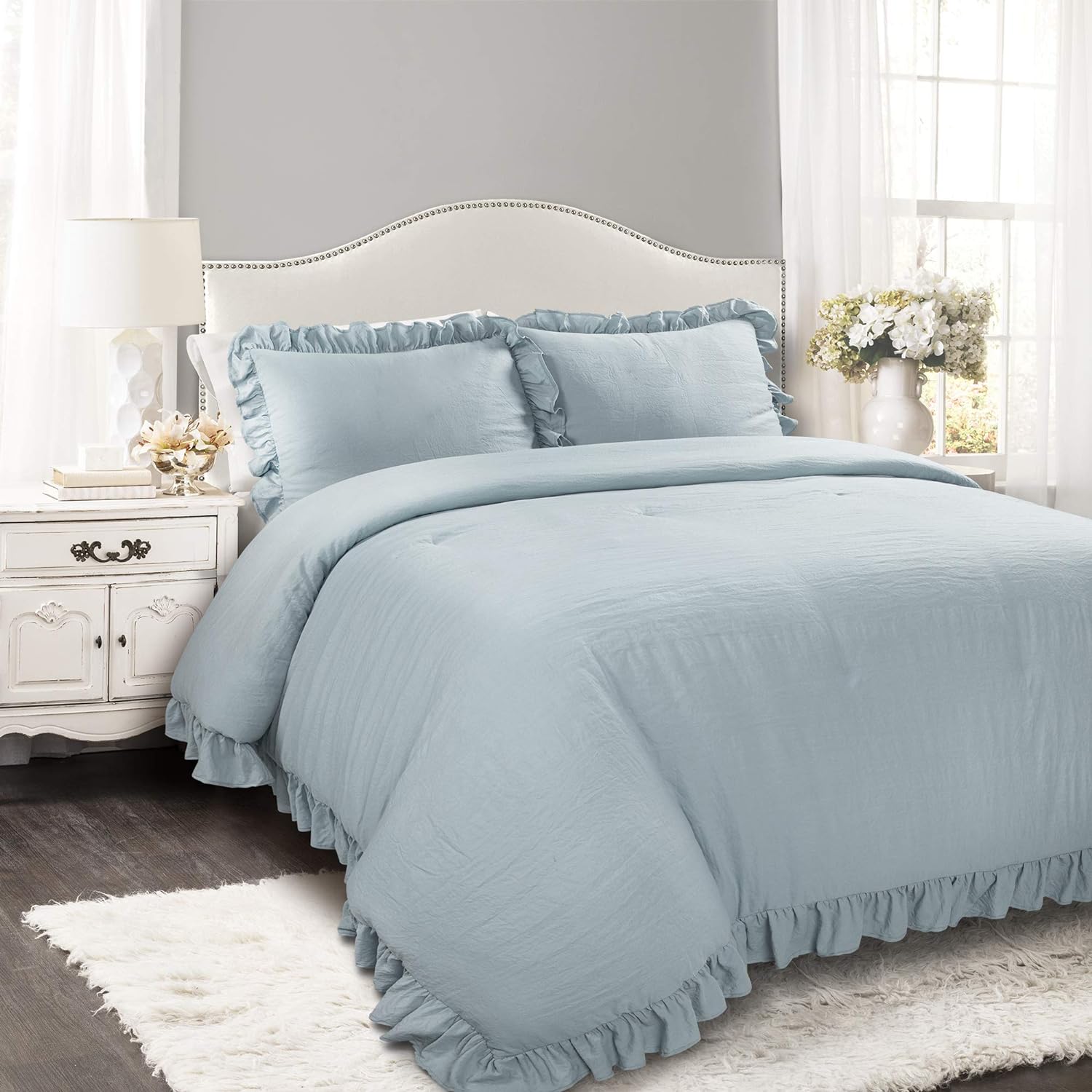 Luxury Cotton Frilled Duvet Cover Set - Beige - 99 Bedding Store