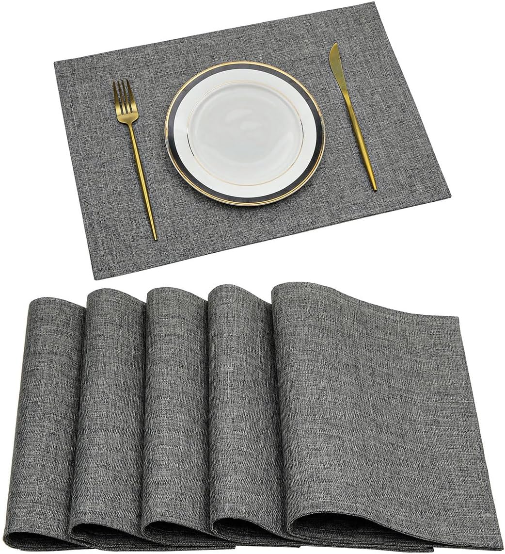 Jute Table Mat Set - Grey - 99 Bedding Store