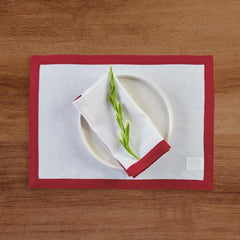 Plain Cotton Bordered Placemats, Sets - 99 Bedding Store