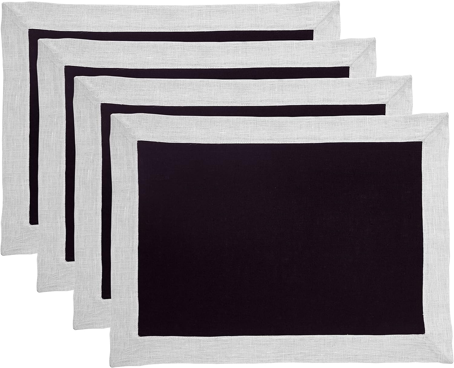 Plain Cotton Bordered Placemats, Sets - 99 Bedding Store