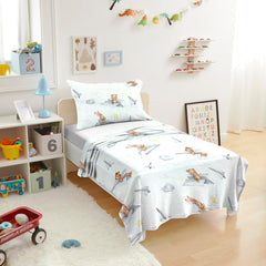 Printed Kids Bed sheet Set - Mr Tom