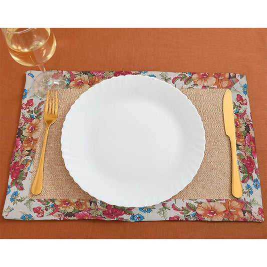 Jute Dinning Set With Border- Jasmin