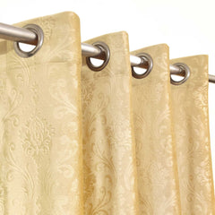 Branched Leaves Embossed Velvet Curtains Pair