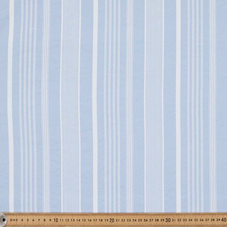 BLUE STRIP PRINTED BLACKOUT CURTAIN - 99 Bedding Store