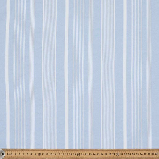 BLUE STRIP PRINTED BLACKOUT CURTAIN - 99 Bedding Store