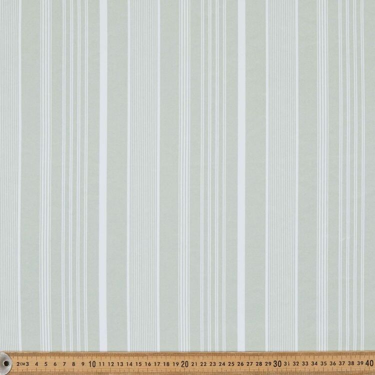 GREEN STRIP PRINTED BLACKOUT CURTAIN - 99 Bedding Store