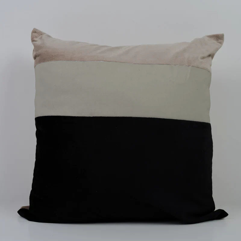 Cabana Strip Cushion Cover Beige and Black - 99 Bedding Store