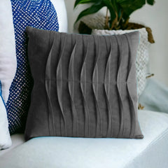 VELVET MID PLEATS CUSHION COVERS - 1 PC - 99 Bedding Store