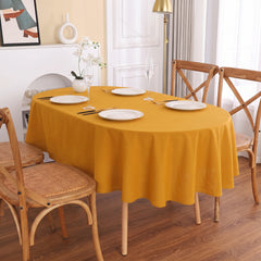Elegant Grace Cotton Ovel Tablecloth | 100% Cotton
