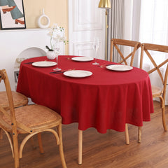 Elegant Grace Cotton Ovel Tablecloth | 100% Cotton