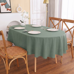 Elegant Grace Cotton Ovel Tablecloth | 100% Cotton