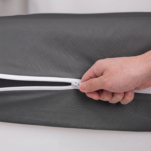 100% Cotton Zipper Mattress Cover - Black