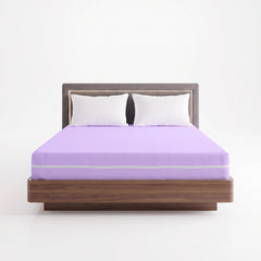 100% Cotton Zipper Mattress Cover - Lilac