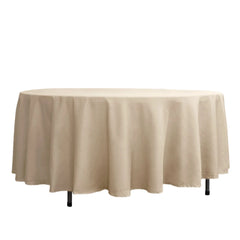 Decorative Cotton Round Tablecloth - Ivory