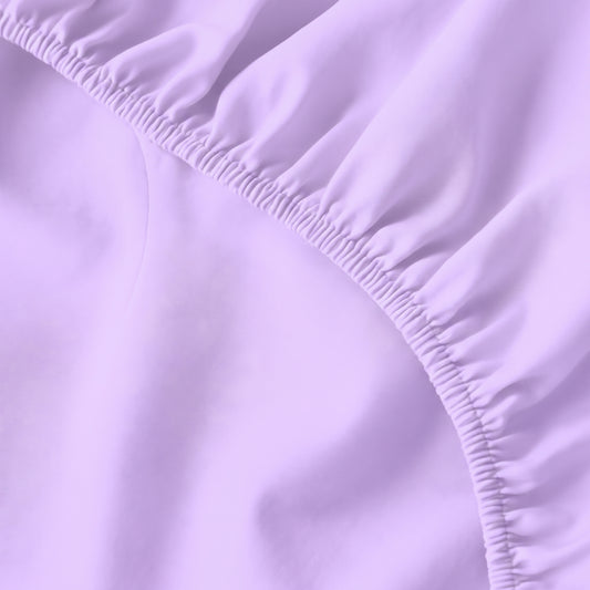 Light Lilac Egyptian Cotton Fitted Sheet Set