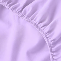 Light Lilac Egyptian Cotton Fitted Sheet Set