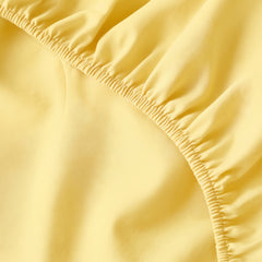 Egyptian Cotton Fitted Sheet Set - Yellow