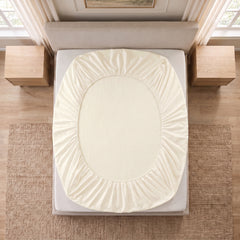 Egyptian Cotton Fitted Sheet Set- Off white