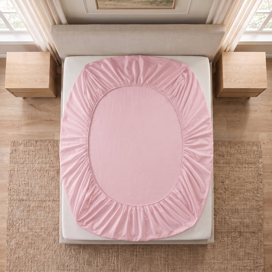 Egyptian Cotton Fitted Sheet Set -Pink