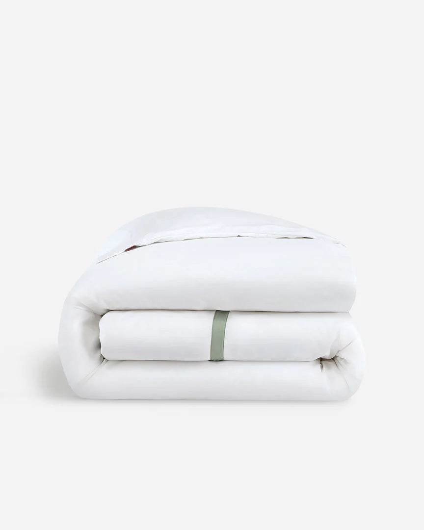 White And Sage Luxury Multi Box Egyptian Cotton Duvet Set - 99 Bedding Store