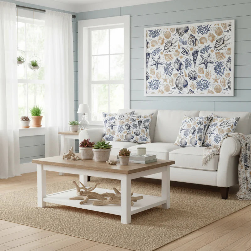 Waterproof Printed Cushion Cover Sea Life