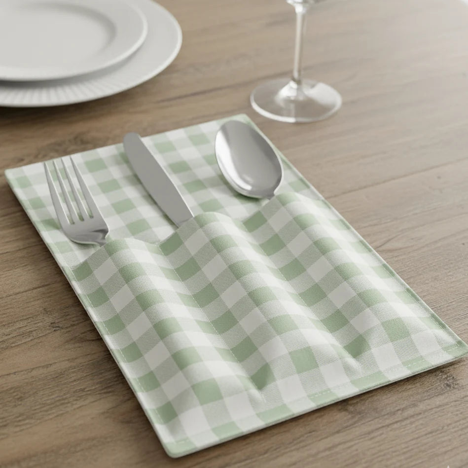 Waterproof Printed Cutlery Pouch - 3 Slots