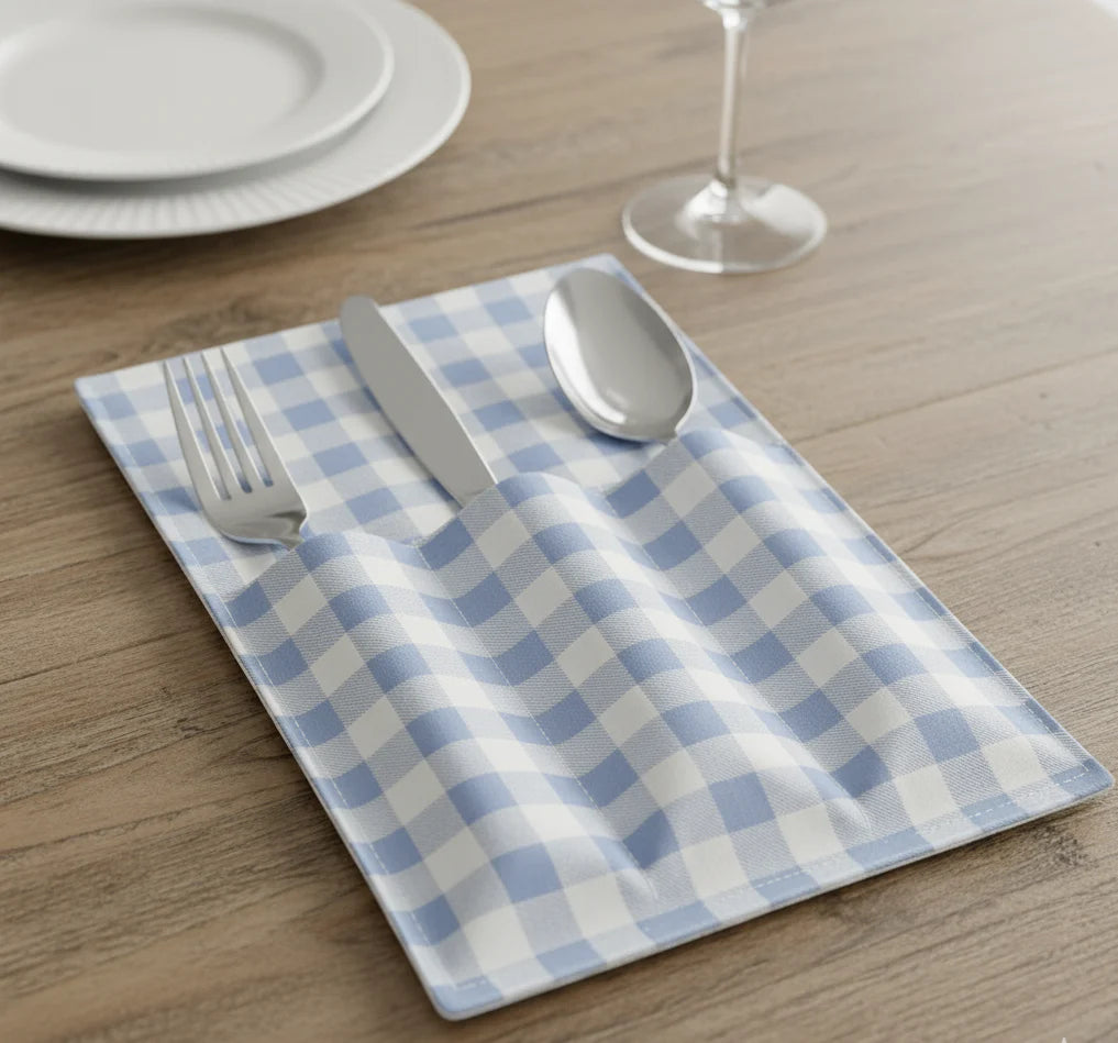 Waterproof Printed Cutlery Pouch - 3 Slots