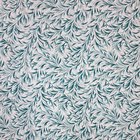 Green Leaf Printed Double Bed sheet