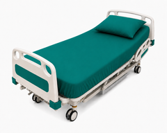 Hospital Cotton Fitted Sheets - Green