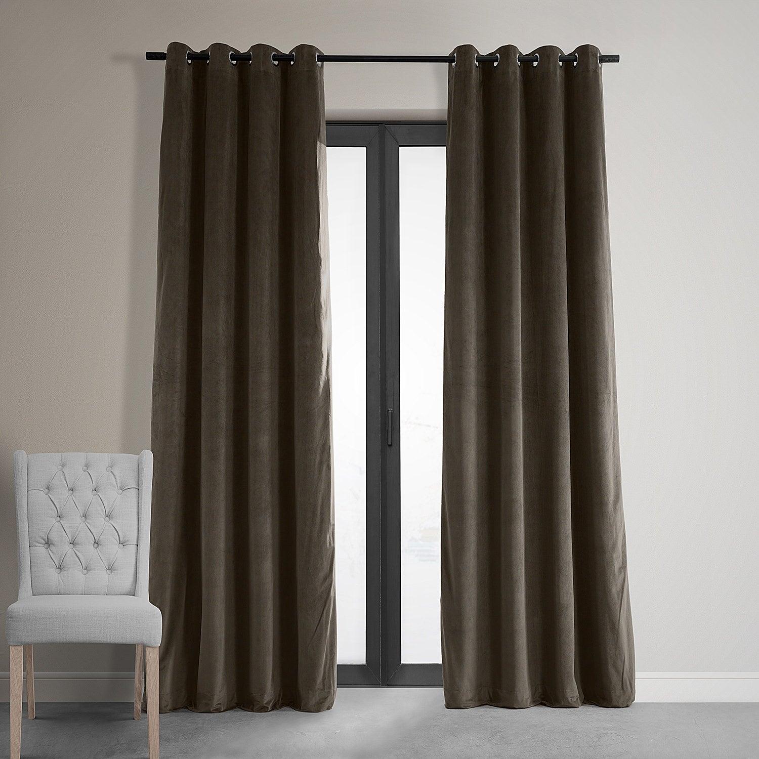 Java Premium Quality Velvet Curtain -1 Panel - 99 Bedding Store