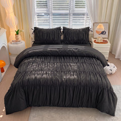Serenity pinch Pleated Luxury Duvet Set