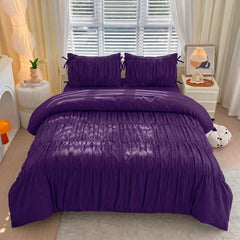 Serenity pinch Pleated Luxury Duvet Set