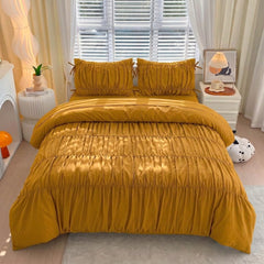 Serenity pinch Pleated Luxury Duvet Set