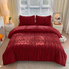 Serenity pinch Pleated Luxury Duvet Set
