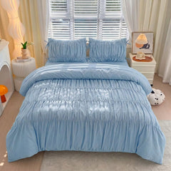 Serenity pinch Pleated Luxury Duvet Set