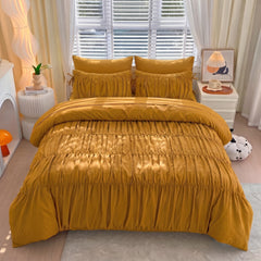 Serenity pinch Pleated Luxury Duvet Set
