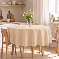 Luxe Draped Round Table Cover