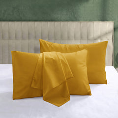 Plain Dyed Pillow Cover - Mustard