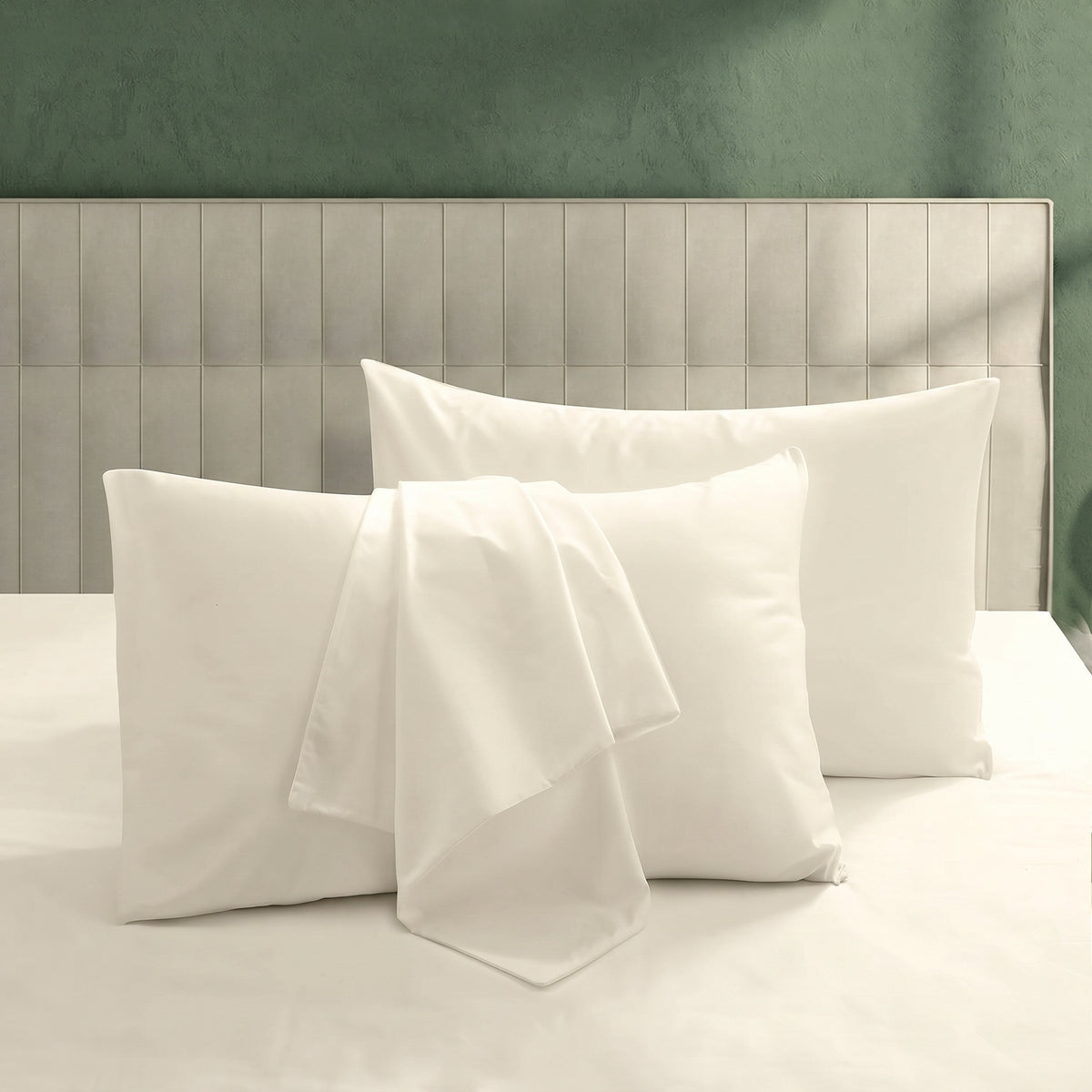 Plain Dyed Pillow Cover - Off White