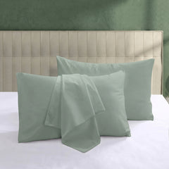 Plain Dyed Pillow Cover - Sage Green