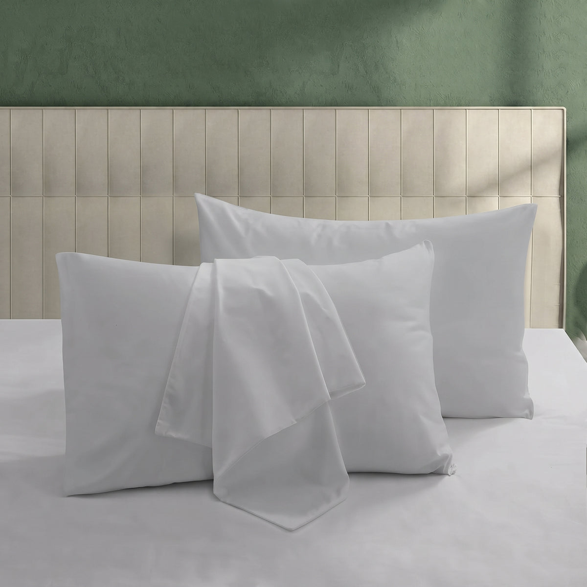 Plain Dyed Pillow Cover - Silver