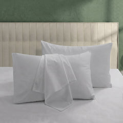 Plain Dyed Pillow Cover - Silver